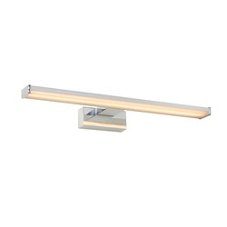 Aplique contemporáneo rectangular LED 8W 3000K IP44 cromo mate