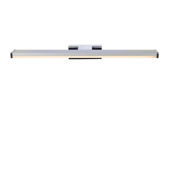 Rechthoekige hedendaagse wandlamp LED 8W 3000K IP44 mat chroom