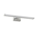 Aplique de pared moderno rectangular cromo mate LED 11W 3000K IP44