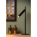 Lampe à poser moderne cylindrique noire 6W 13 cm DIM 3000K