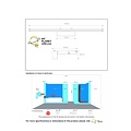 Aplique de pared moderno rectangular cromo mate LED 11W 3000K IP44