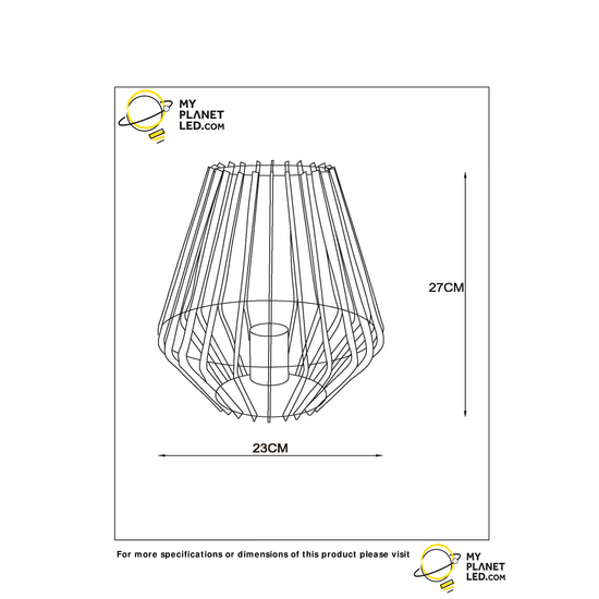 Lampe de table rurale noire contemporaine 22 cm E27