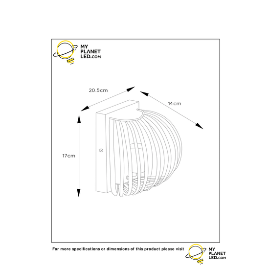 Applique noire atmosphérique et vintage E14