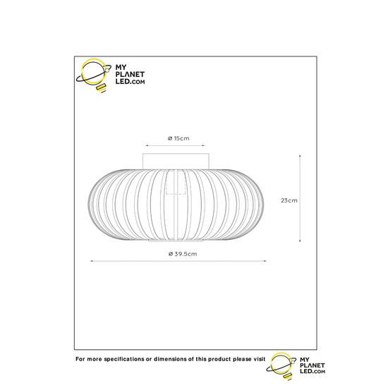 Sfeervol en vintage groene plafondlamp 40 cm Ø E27