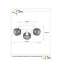 Rotatable and retro look matte gold / brass ceiling spot 3xE14