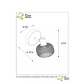 Wall spot rotatable and retro look matt gold/brass E14