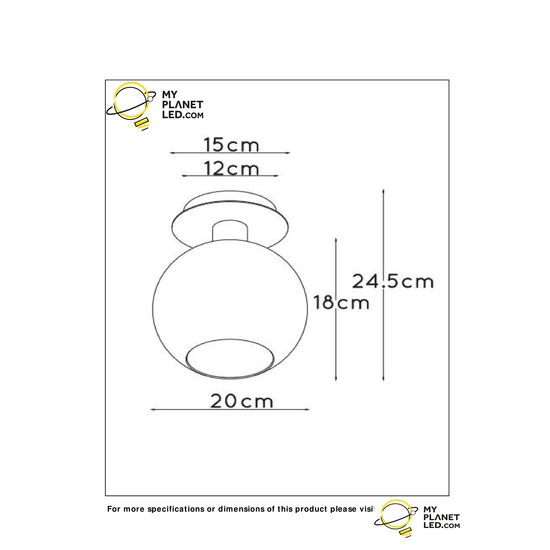 Warme retro zwart plafondlamp E27