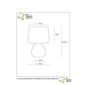 Elegant and timeless white table lamp 16 cm E14