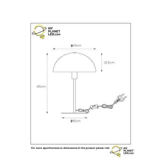 blauw tafellamp met een tikkeltje retro en een vleugje modern 25 cm E14