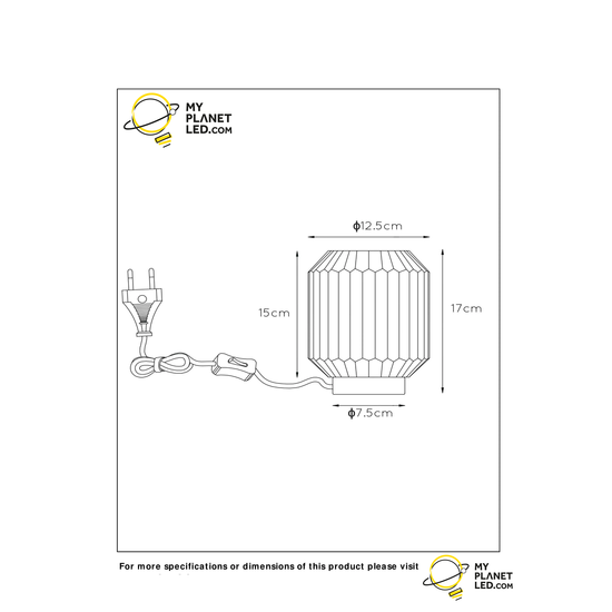 Lámpara de mesa nostálgica y estilosa gris mate 13 cm E14