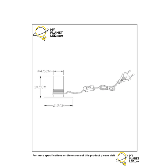 Besonders schlichte Tischleuchte matt gold/Messing 10 cm E27