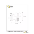 Elegante aplique de pared simple clásico negro 17,7 cm E27