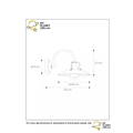 Lámpara de pared clásica color beige de 24 cm con casquillo E27.