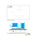 Mattschwarz mit Glas-Badezimmer-Deckenleuchte G9 IP44