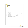 Anmutige moderne Tischlampe in mattem Gold/Messing 10,6 cm LED 5W 3000K
