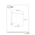White futuristic and multifunctional desk lamp LED DIM 8W 2700K/6000K