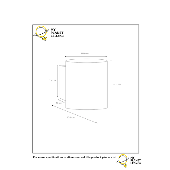 Único aplique de diseño moderno blanco 8 cm G9