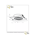 Practical and modern recessed spot GU10 white