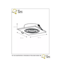 Practical black modern recessed spot GU10