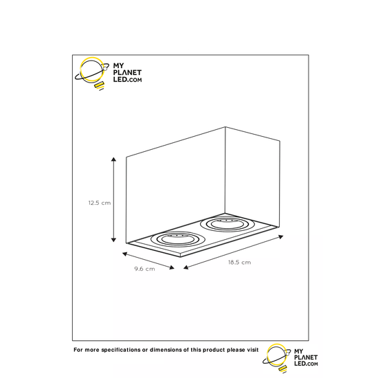 Spot de plafond blanc simple GU10