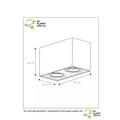 Simple ceiling spot GU10 black