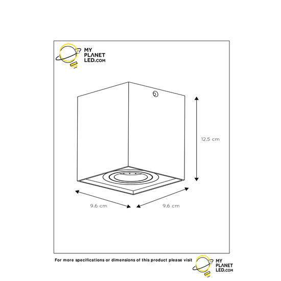 Spot de plafond simple GU10 or mat/laiton