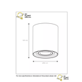 Einfacher Deckenspot in mattem Gold/Messing 9,6 cm GU10