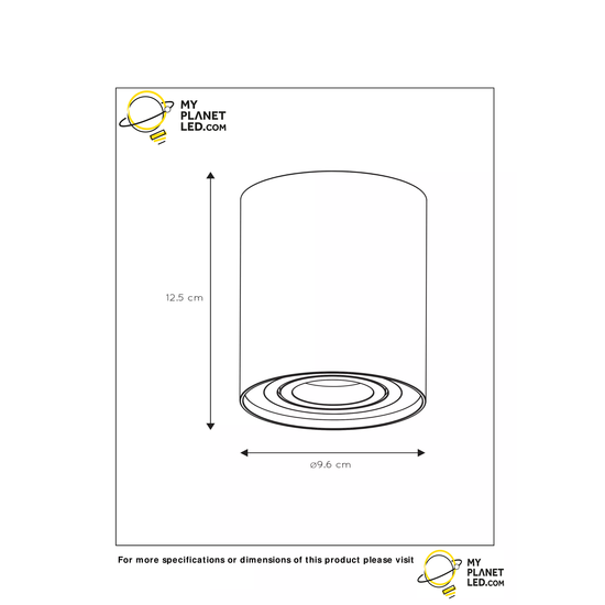 Foco de techo simple oro mate/latón 9,6 cm GU10