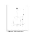 Glass hanging lamp design 45 cm Ø