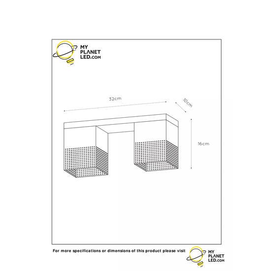 Plafonnier amusant en forme de cube noir E27