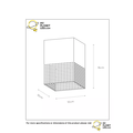Cubic black fun ceiling lamp E27