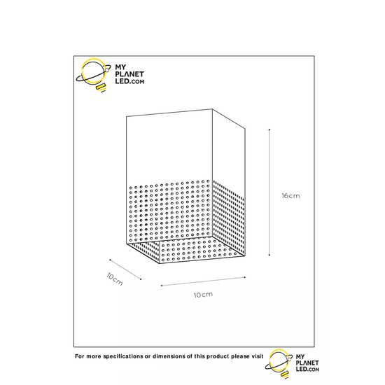 Plafón Cubic fun negro E27