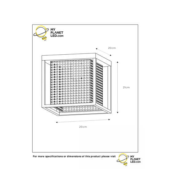 Ceiling lamp E27 black with brass inner cage