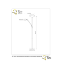 Sleek black and versatile reading lamp 25.4 cm LED DIM 3000K