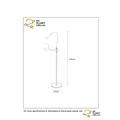 Flexible schwarze Leselampe einfaches Design LED DIM 4W 3000K 3 StepDim