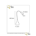 Eenvoudig witte en flexibele design bureaulamp 20 cm LED DIM 4W 3000K