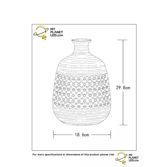 Authentique lampe de table blanche au look rétro 18,6 cm E14