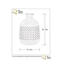 White authentic retro look table lamp 15.4 cm E14