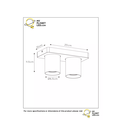 Simple cylindrical ceiling spot LED DIM GU10 2x5W 2200K/3000K black