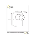 Strakke puur design wandspot mat goud/messing LED DIM GU10 5W 3000K USB