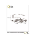 Witte dubbele trimless inbouwspot 2xGU10 in te pleisteren