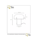 Matt gold/brass rural stylish table lamp E14 3 StepDim