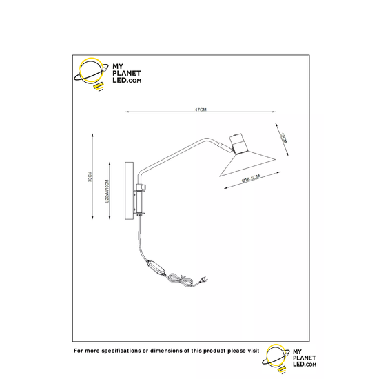 Aplique negro rural con encanto E14