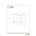 Cube minimaliste au look scandinave applique noire E27
