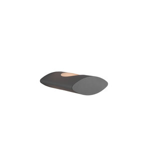 Katun oval outdoor wall light LED 5W 3000K anthracite IP54