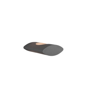 Oval outdoor wall lamp LED 1x5W 3000K anthracite