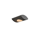 Katun applique d'extérieur ovale LED, 5W / 500 lumens, 3000K blanc chaud, IP54, aluminium moulé, anthracite