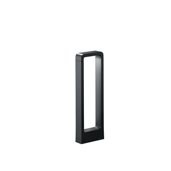 Reno poteau de jardin LED 4,5W 3000K anthracite, aluminium moulé, 50 cm de haut, IP54, extérieur
