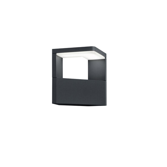 Dreieckige Außenwandleuchte LED 1x9W 3000K Anthrazit