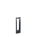 Ganges LED tuinpaal, driehoekig, 9W, 3000K, 1000 lumen, IP54, gegoten aluminium, antraciet
